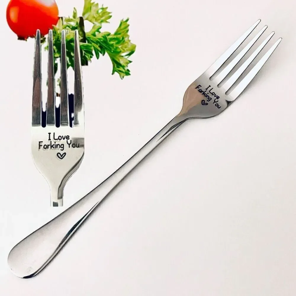 NWT Gorgeous “I love Forking You” Great Anniversary, Valentine’s Funny Fork Gift